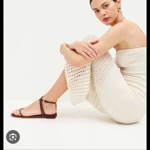 NWT Reformation Flat Brown Lauren Sandals